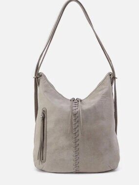 NEW HOBO Merrin Shoulder Backpack Purse Granite Grey